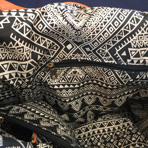 Tan Leather Drawstring Backpack - Picture 6 of 7